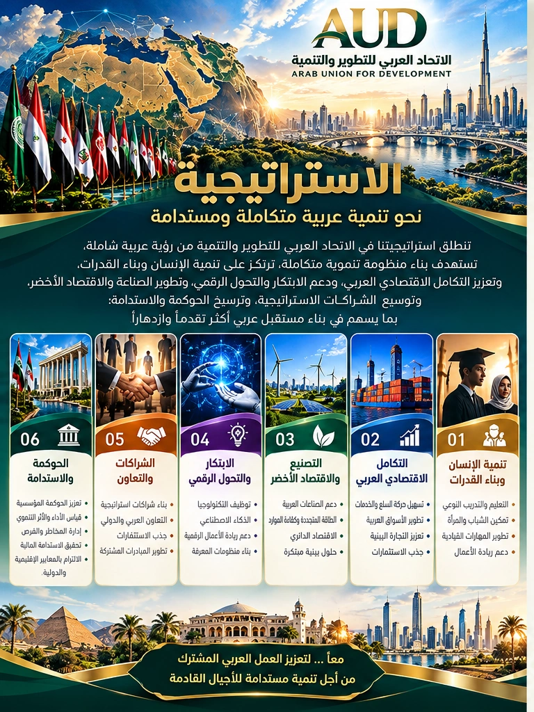 تصور بصري تعبيري: مؤسسة AUD العلمية لتطبيق مخرجات البحث العلمي والابتكارات