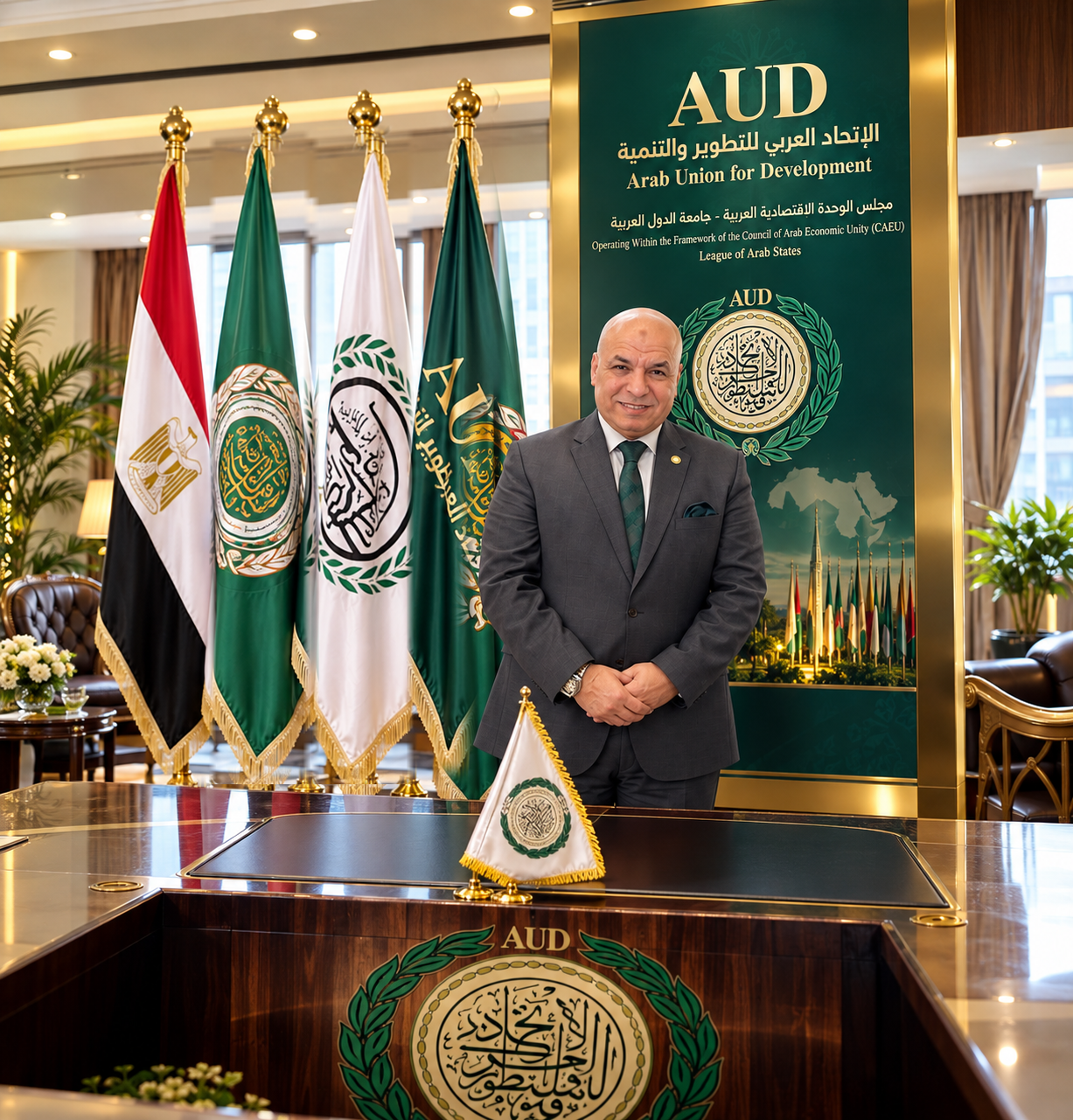 المستشار د. خالد عابد، رئيس الاتحاد العربي للتطوير والتنمية
